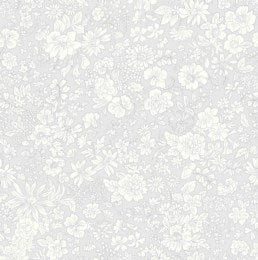 Cotton Fabric - Emily Belle Birch - Silver