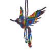 Beaded Hummingbird Ornament -  Dark Purple AB