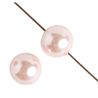 Glass Pearl Strands - 6 mm - Light Pink