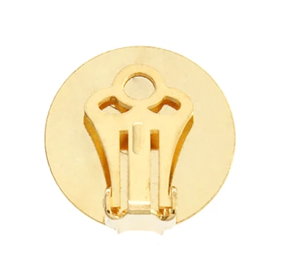 Clip-On Earring Posts - Gold - 18 mm