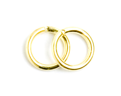 Light Gold Jump Rings - 7 mm