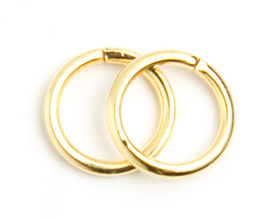Bright Gold Jump Rings - Round - 3 mm