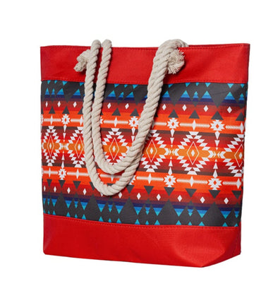 Woven Tote Bag - Southwest - Orange