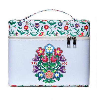 Cosmetic Case - Woodland Floral - Powder Blue