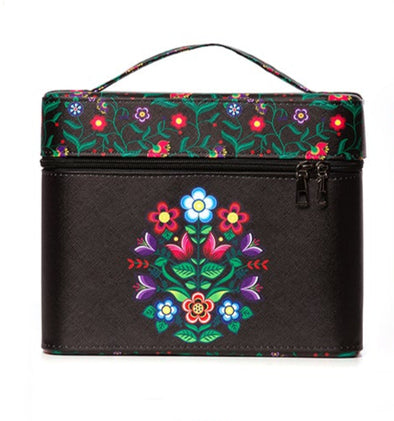 Cosmetic Case - Woodland Floral - Black