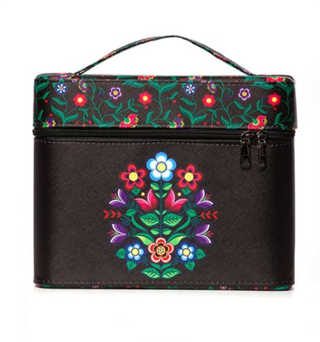 Cosmetic Case - Woodland Floral - Black
