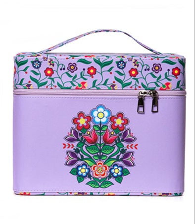 Cosmetic Case - Woodland Floral - Lavender