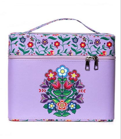 Cosmetic Case - Woodland Floral - Lavender