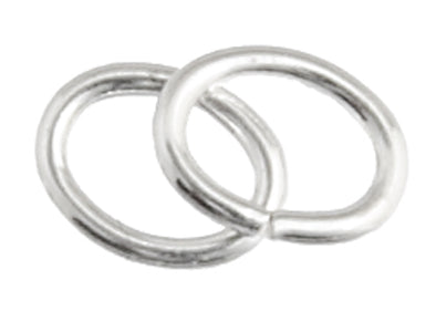 Stainless Steel Jump Rings - Oval - 4 mm x 5 mm