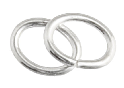 Stainless Steel Jump Rings - Oval - 4 mm x 5 mm