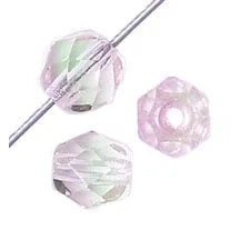 6 mm F/P Round - Pink/Peridot Transparent