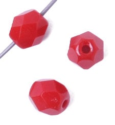 6 mm F/P Round - Red Opaque
