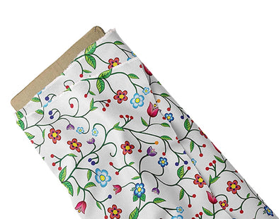 Cotton Fabric - Floral Enchantment - White
