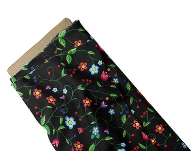 Cotton Fabric - Floral Enchantment - Black
