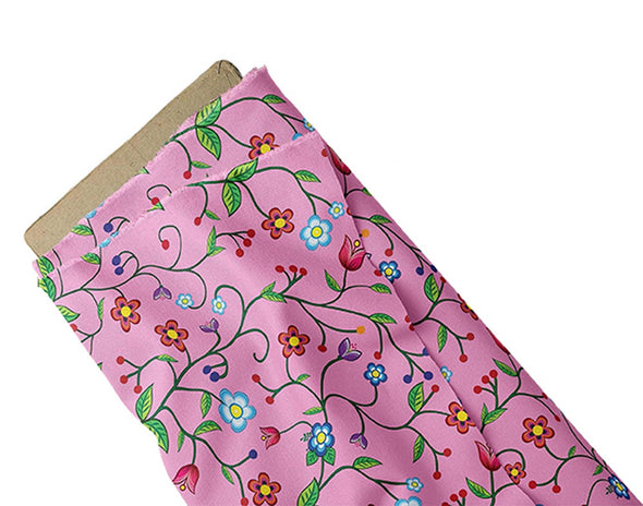 Cotton Fabric - Floral Enchantment - Pink