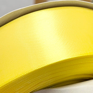 1.5" Single-Faced Satin Ribbon - Pale Yellow