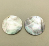 Shell Findings - Large Natural Grey Rounds - 40 mm