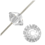 3 mm Preciosa Crystal Spacer Bead - Crystal AB