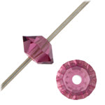 3 mm Preciosa Crystal Spacer Bead - Amethyst
