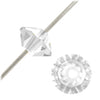 4 mm Preciosa Crystal Spacer Bead - Crystal