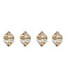 4 mm Preciosa Crystal Spacer Bead - Honey