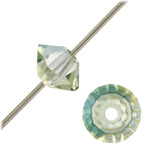4 mm Preciosa Crystal Spacer Bead - Viridian