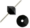 3 mm Preciosa Crystal Spacer Bead - Jet