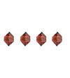 4 mm Preciosa Crystal Spacer Bead - Light Burgundy