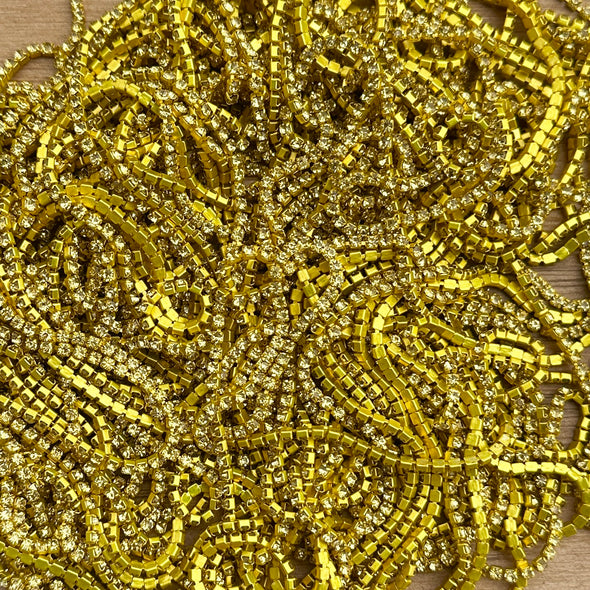 SS6 Metal Banding - Light Topaz on Citrine