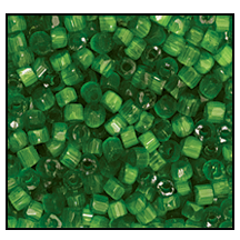 Preciosa 3-cut 9/0 - Green Satin 55041