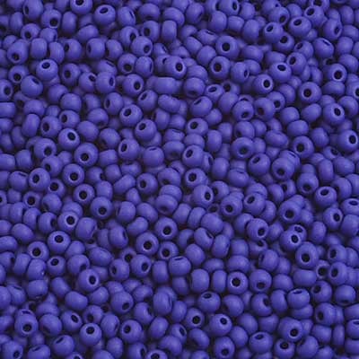 Preciosa Seed 10/0 - Opaque Dark Royal Blue Matte