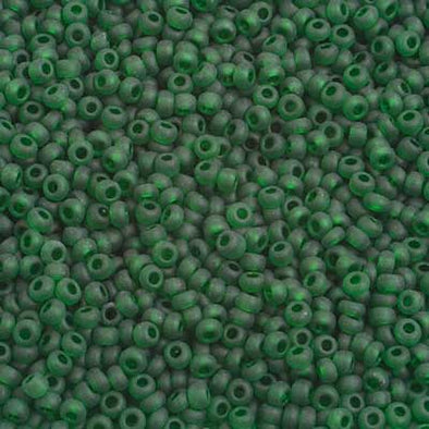 Preciosa Seed 10/0 - Transparent Dark Green Matte