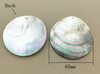 Shell Findings - XL Natural Grey Rounds - 65 mm