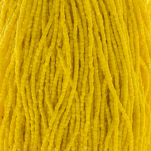 Preciosa 3-cut 9/0 - Opaque Yellow Lemon 83110