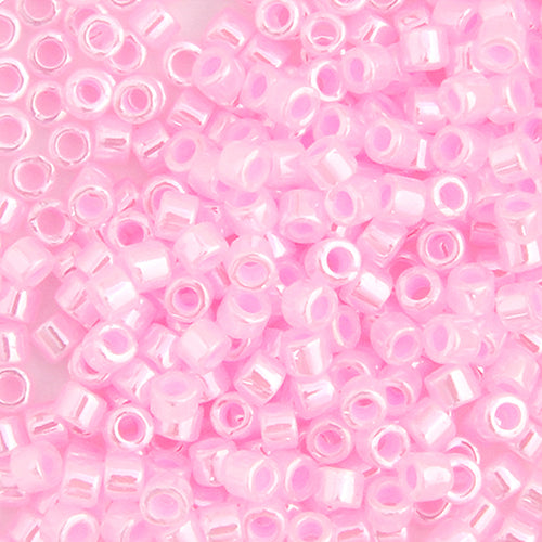 Miyuki Delica 11/0 - Light Crystal Pink Ceylon Lined Dyed