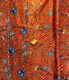 Polyester Satin - Ojibway Florals 2 - Copper