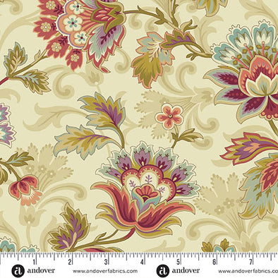Cotton Fabric - Dahlia Canterbury - Dawn