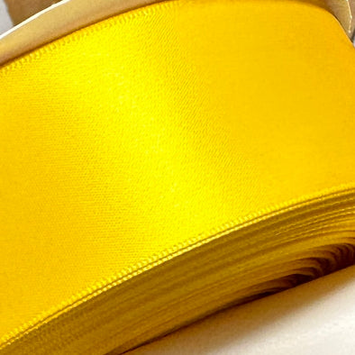 1.5" Single-Faced Satin Ribbon - Daffodil Yellow