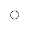 Metal Findings - 18kt Gold Plated Jump Rings - 6 mm