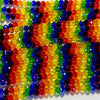 4 mm Rondelle - Transparent Rainbow