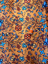 Polyester Satin - Ojibway Florals 2 - Orange