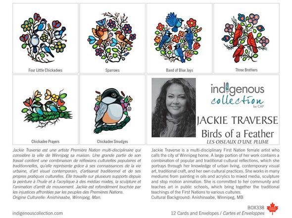 Greeting Cards - Jackie Traverse - Birds of a Feather - 12 Card Set