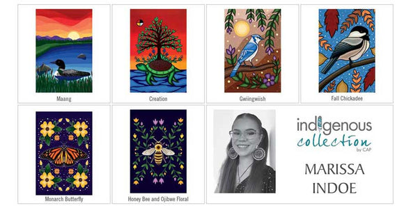 Greeting Cards - Marissa Indoe - Anishinaabe - 12 Card Set