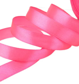 1/4" Double-Faced Satin Ribbon - Dark Pink