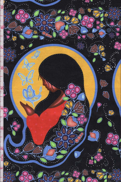 Cotton Fabric - Heal/MMIWG2S - Black