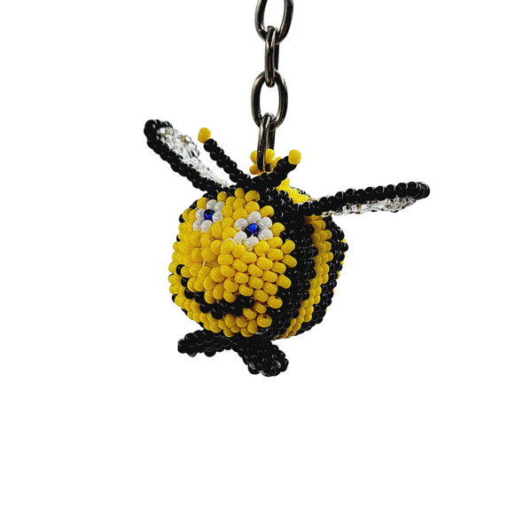 Beaded Keychain - Happy Bee