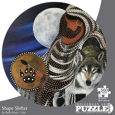500 Piece Round Jigsaw Puzzle - Shape Shifter