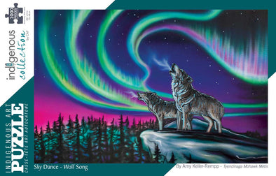 1000 Piece Jigsaw Puzzle - Sky Dance - Wolf Song