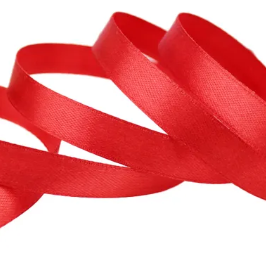 1/4" Double-Faced Satin Ribbon - Red