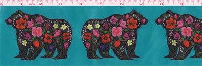 3" Printed Satin Ribbon - Life Is Beautiful - Teal